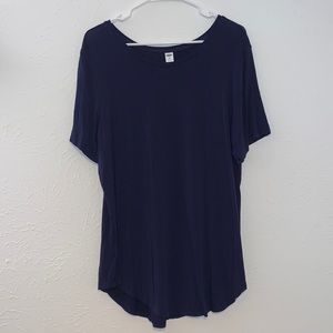 Old Navy Luxe Short Sleeve Top- Navy